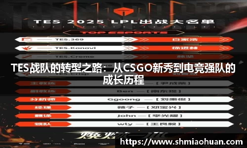 TES战队的转型之路：从CSGO新秀到电竞强队的成长历程